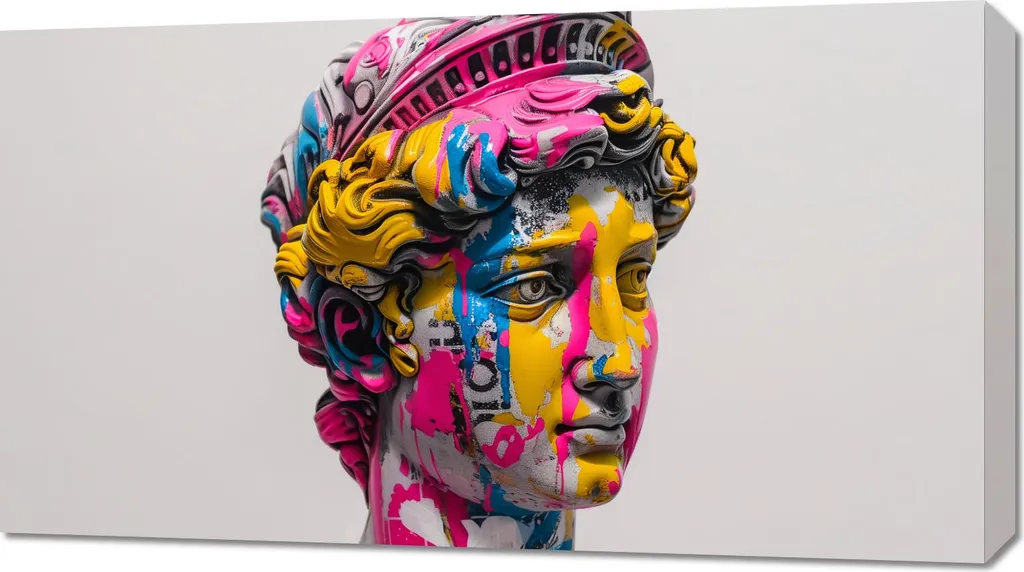 Decorazione Parete Quadro 90x50 Classico Colorato - Arredo Moderno