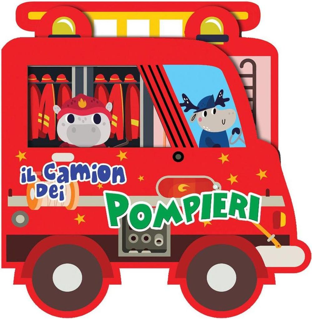 Il camion dei pompieri. Libro sagomato in EVA