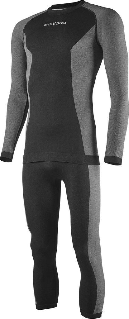 BLACK CREVICE - Herren Sportunterwäsche-Set | Farbe: Schwarz| Größe: L/XL