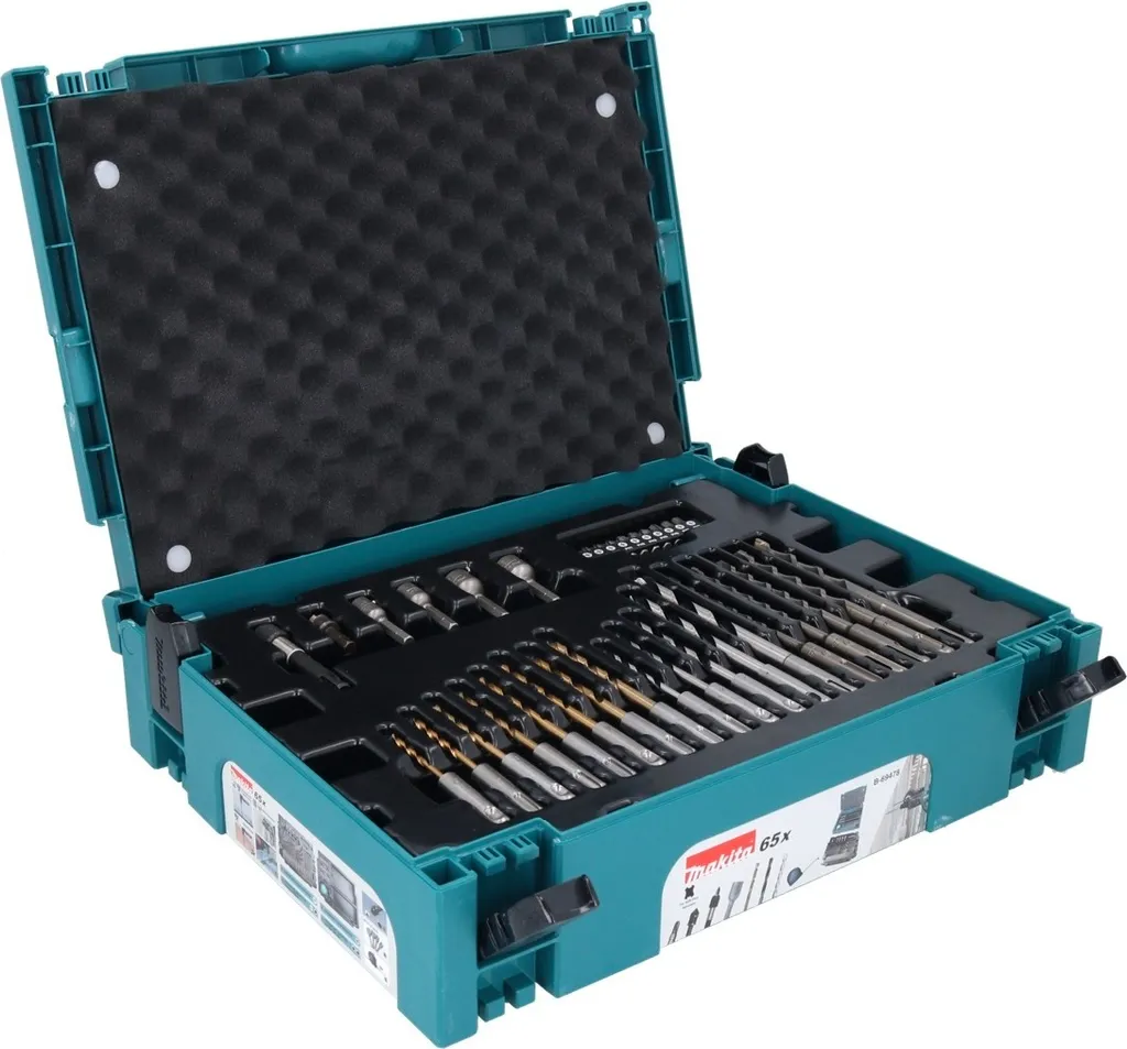 Coffret de 65 forets et embouts SDS-Plus Makita Makpac B-44884 - 12