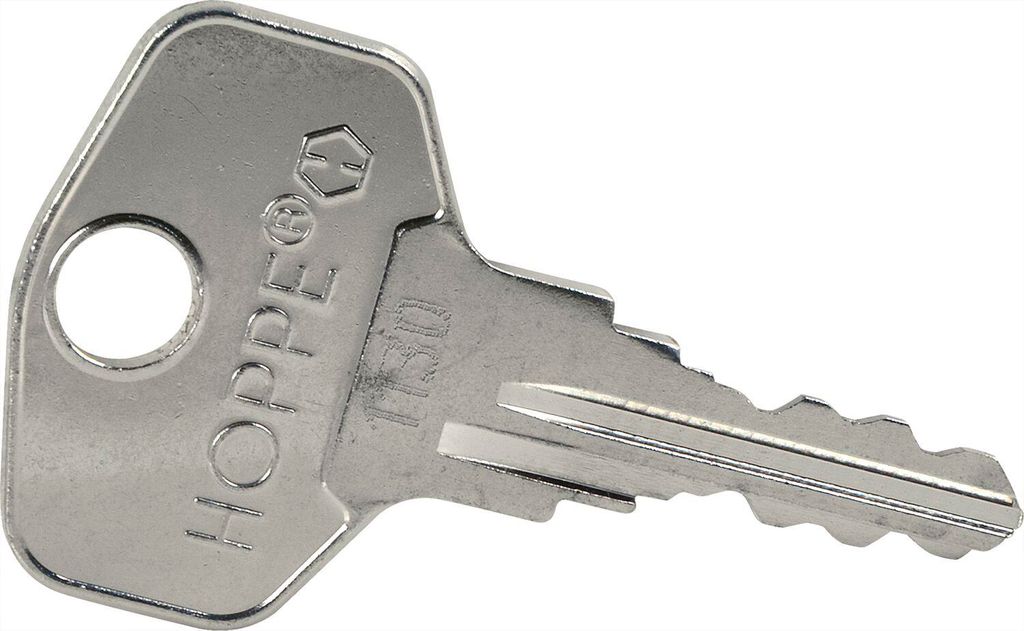 Hoppe Ersatzschlüssel für sperrbare Fenstergriffe - Schlüssel Sperre 4W1130, Stahl vernickelt