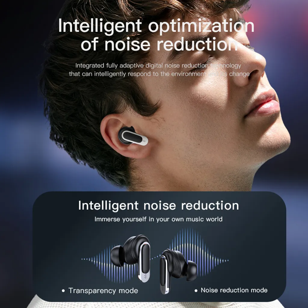 Guida alle Cuffie Bluetooth V8: ANC, Touch Screen LCD e Autonomia - 10