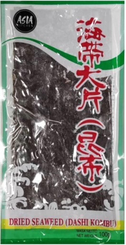 A package of dried seaweed.