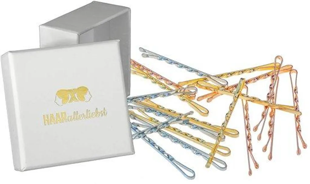 Barrettes à cheveux rose doré 5,5 cm pour coiffure femme