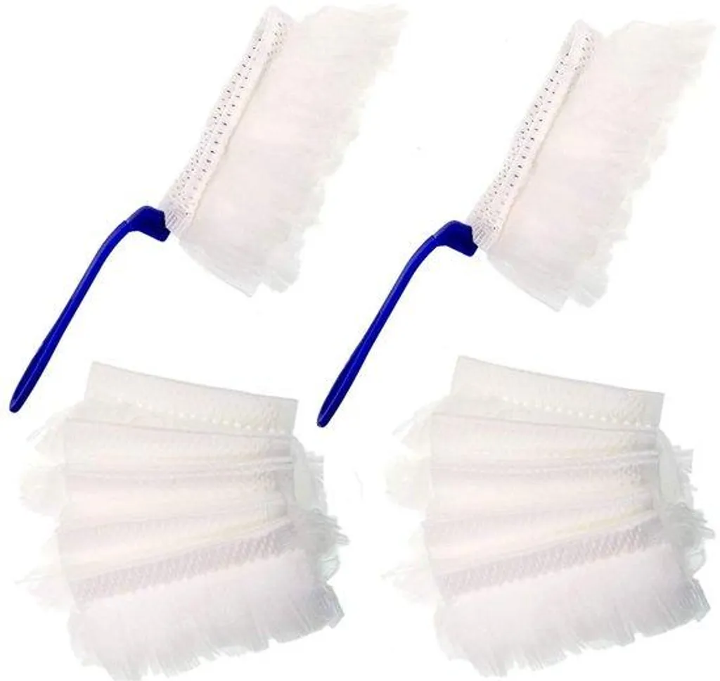 Nettoyant Poussière Voiture et Bureau : 2 Pinceaux et 10 Recharges
