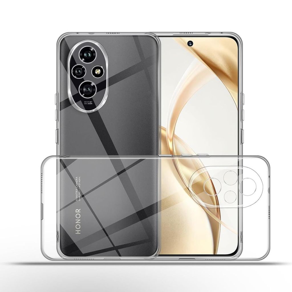 32nd Flüssig-Silikon Hülle Für Honor 200 Pro – Schlankes Case Mit Erhöhten Rändern (Grau)
