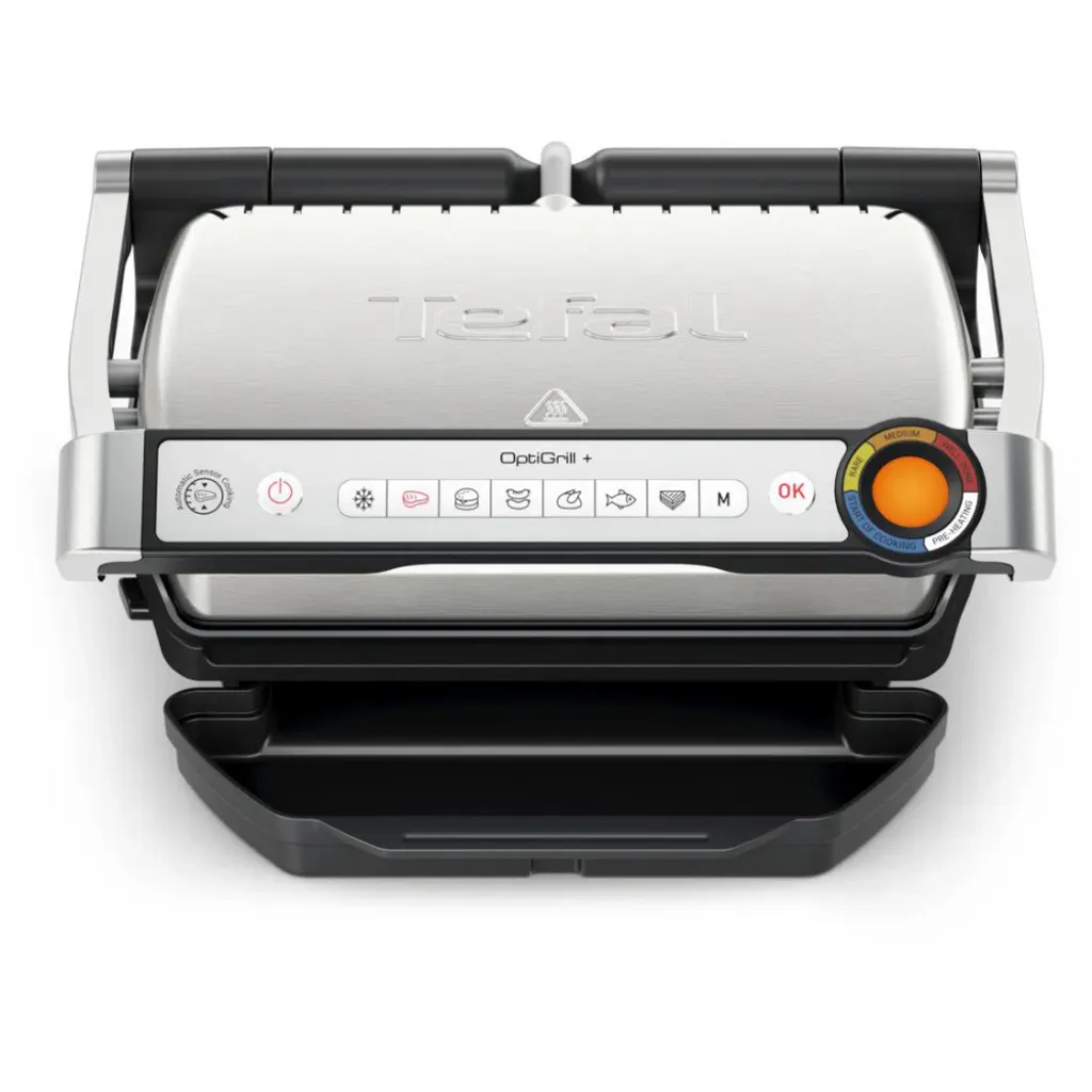 Tefal OptiGrill+ GC717D Gril Intelligent 6 programmes Acier Inoxydable - 2