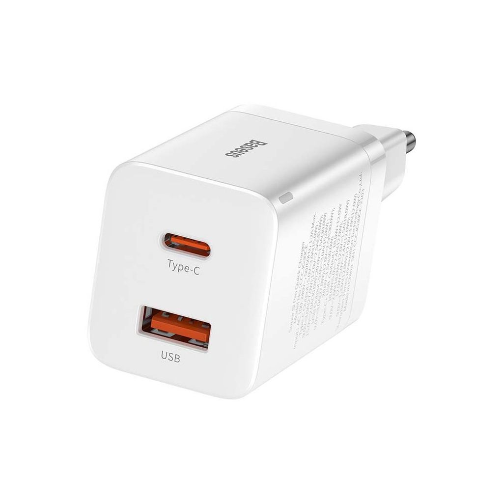 BASEUS USB A + Typ C PD QC3.0 Netz-Ladegert 30W Produktbild 