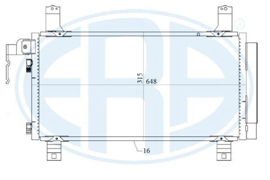 ERA 667154 Kondensator Klimaanlage Klimakondensator für BMW Z4 Roadster (E85) +Trockner