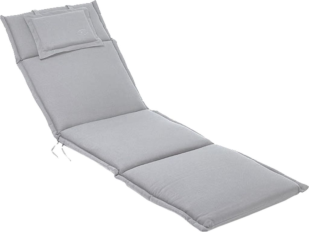 riess-ambiente Outdoor Kissen ROG 195cm taupe Polster-Auflage für Gartenliege Gartenkissen Gartenstuhlkissen Balkonkissen