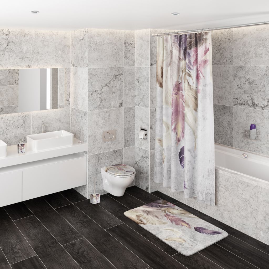 SANILO® Badteppich Federn 70 x 110 cm Produktbild 9
