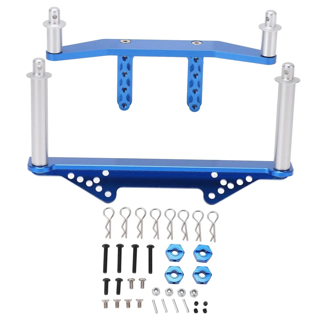 Support de carrosserie en aluminium bleu pour voiture RC Traxxas Slash