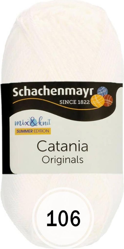 Schachenmayr Catania 00106 White Pletací příze Obrázek produktu