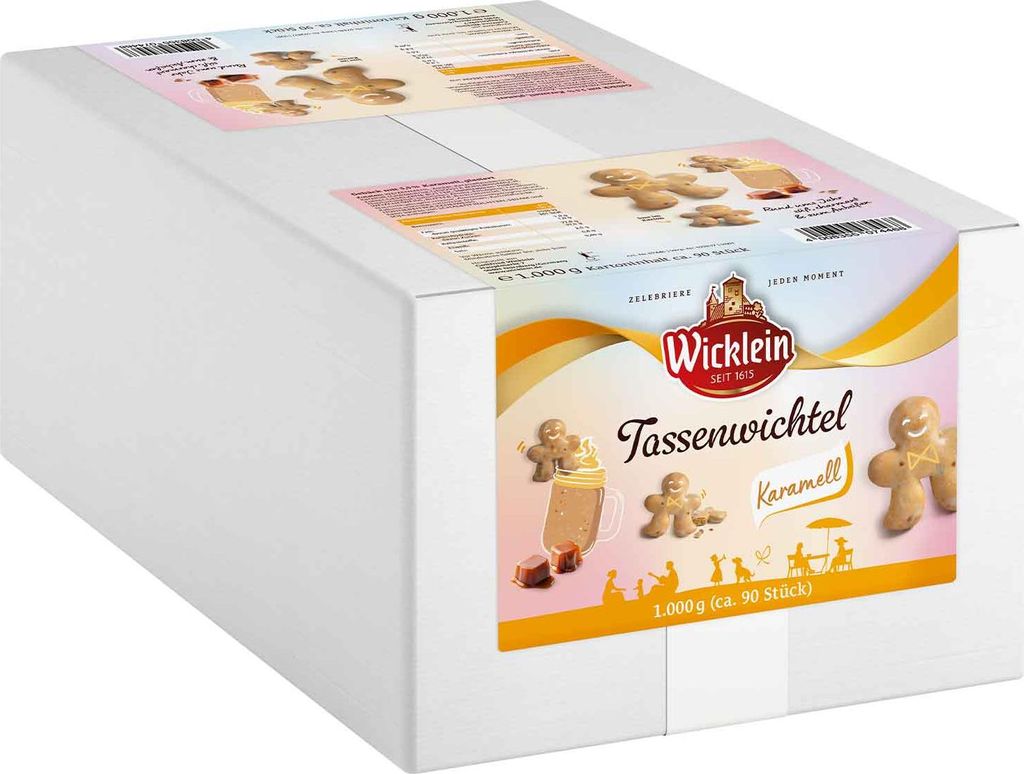 Wicklein Tassenwichtel Karamell im Teig lose im Karton Produktbild 