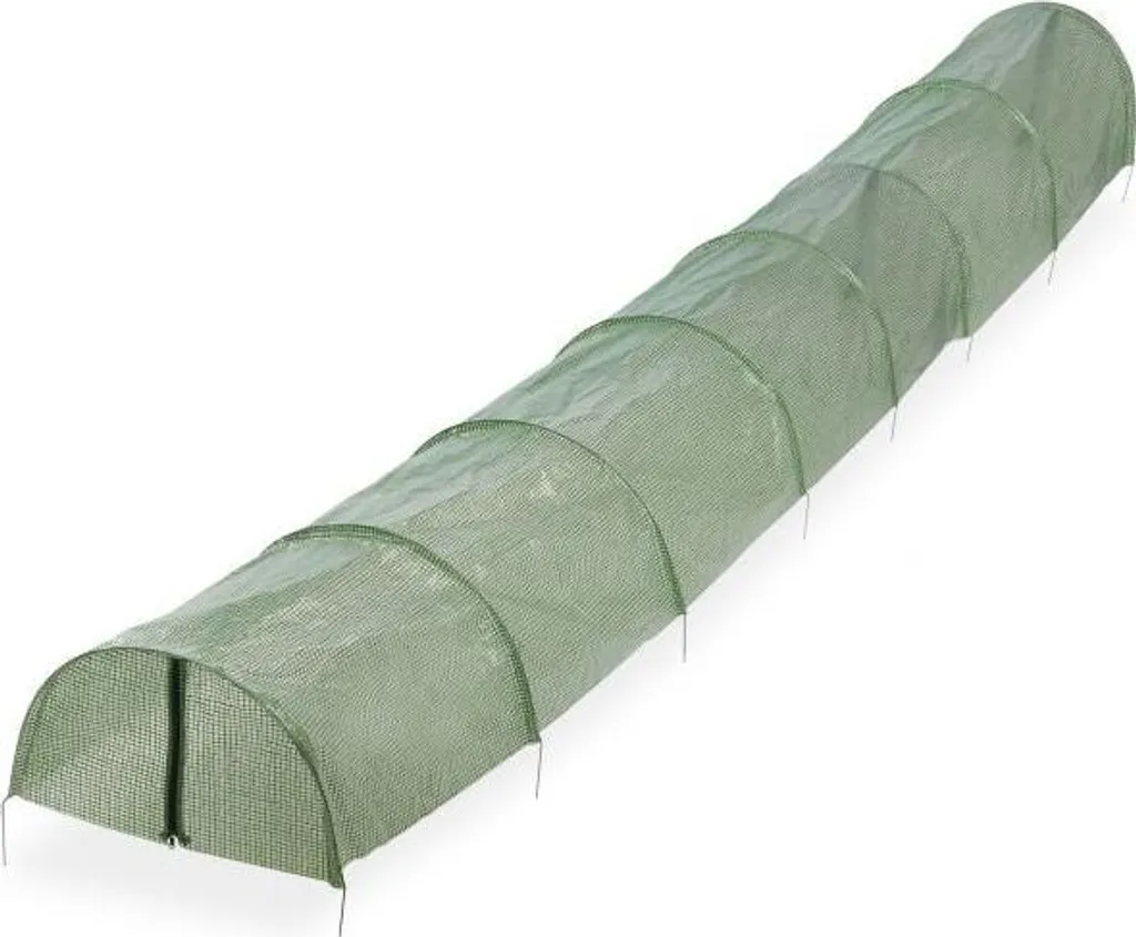 Tunnel de forçage en aluminium et PE 5 m pour potager - Serre Linéaire