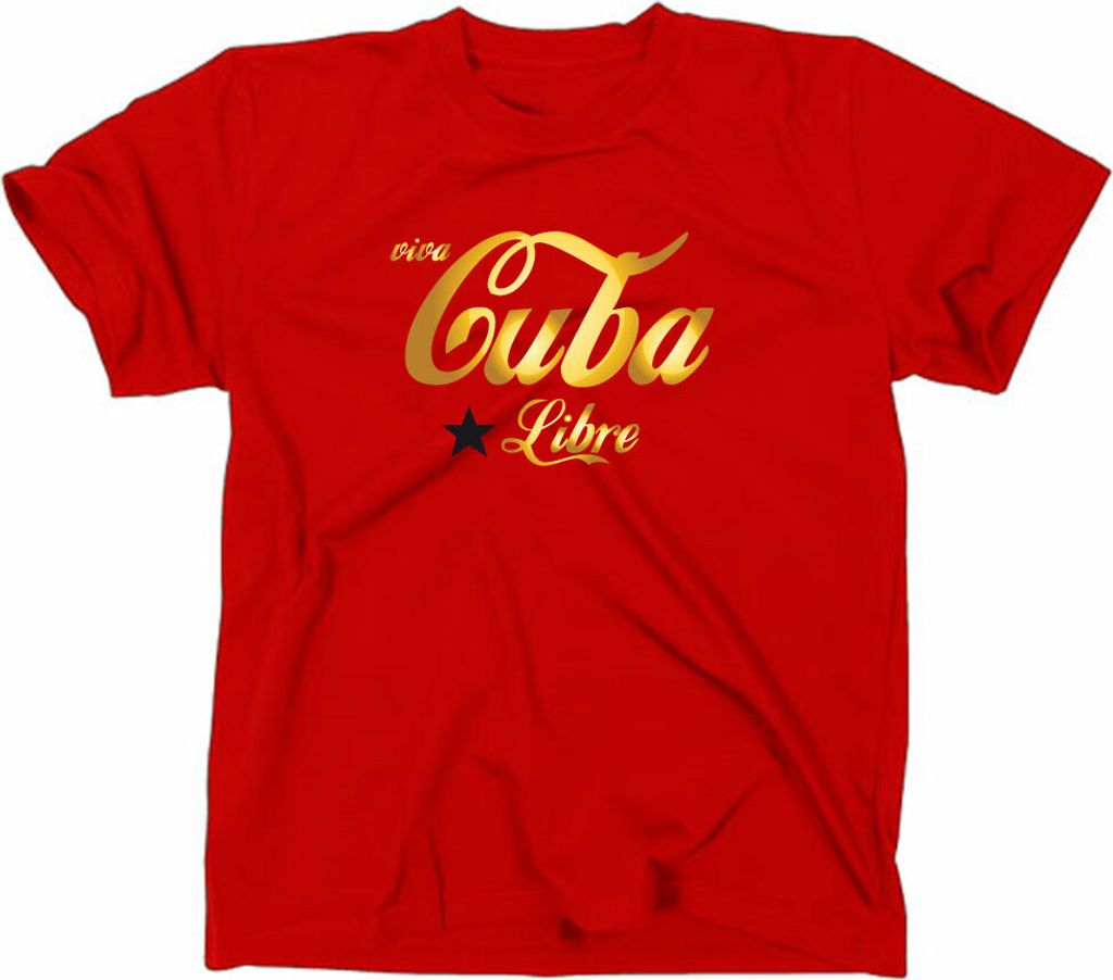 Styletex23 T-Shirt Gold Edition Viva Cuba Libre rot XL