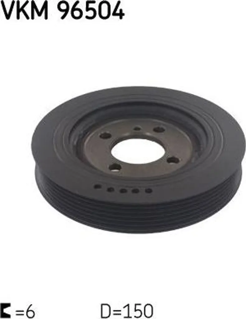 Poulie Vilebrequin SKF VKM 96504 : Stoppez les Vibrations de votre Moteur