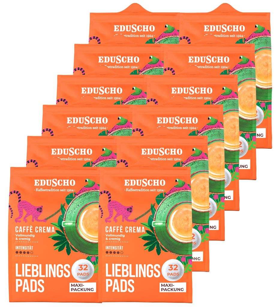 Eduscho Lieblingspads Caffè Crema, Maxipack, 384 Pads Produktbild 
