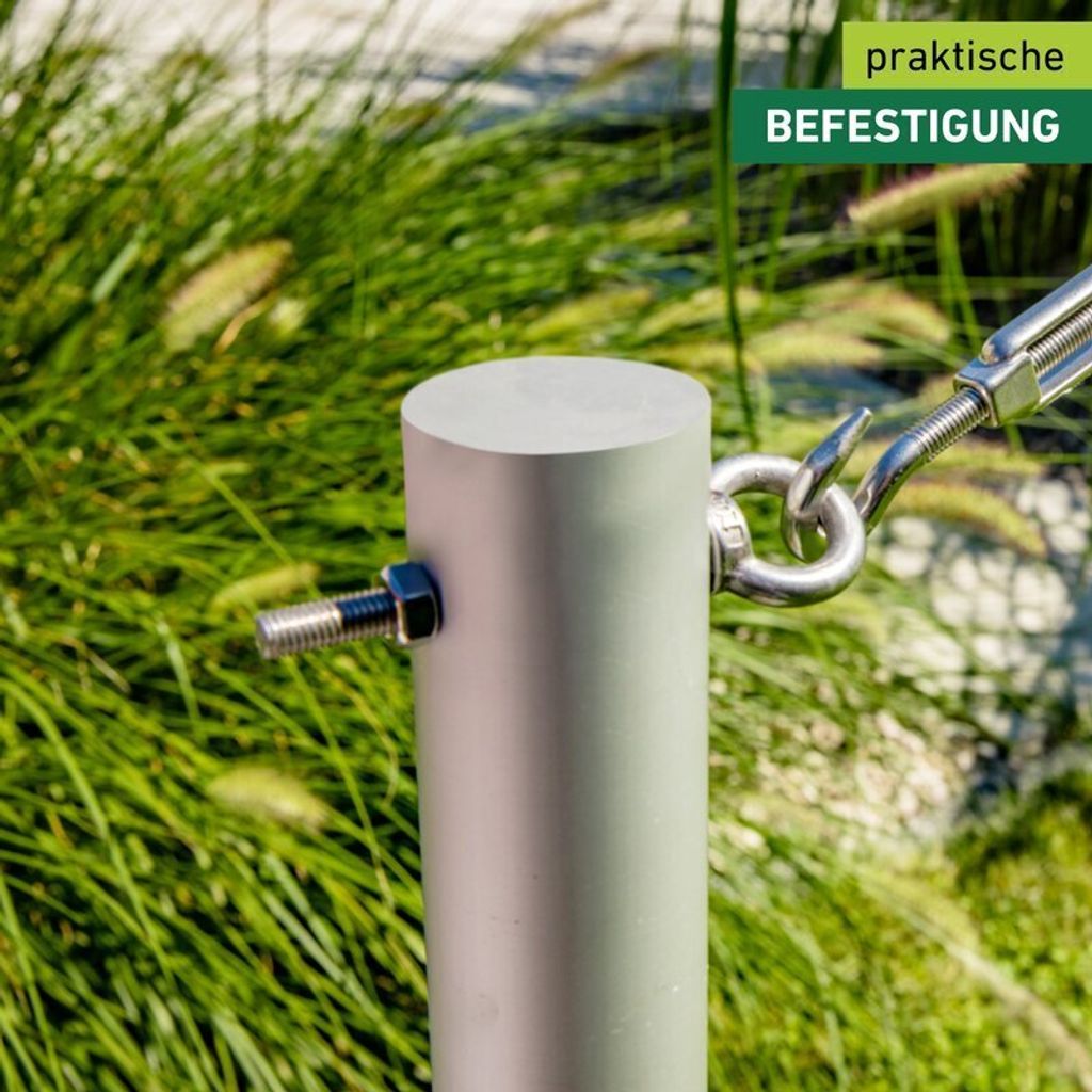 Ösenschraube - Sonnensegel an Pfosten befestigen