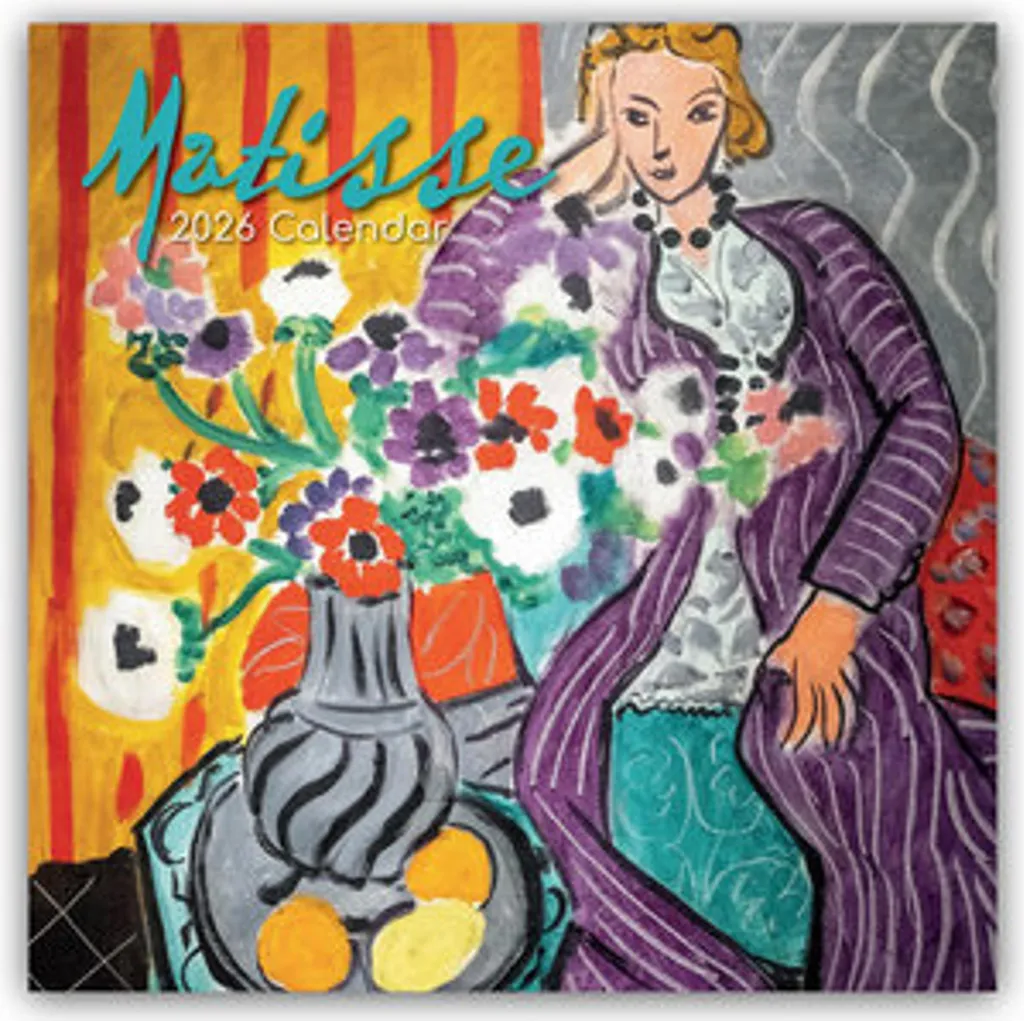 Calendrier 2026 Matisse 16 mois avec reproductions d'art haute qualité