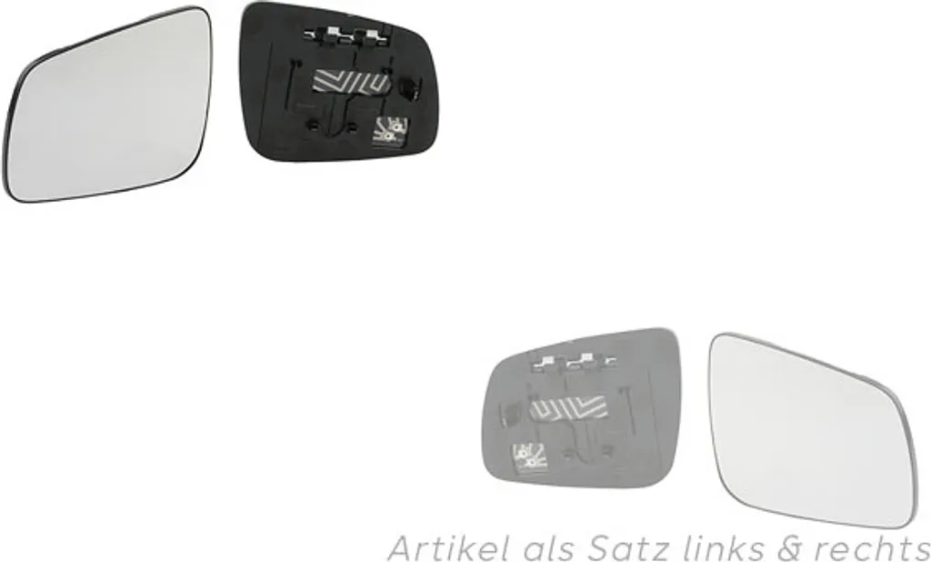 Vitre de rétroviseur Mitsubishi Lancer CY 2008-2015 Set gauche droite