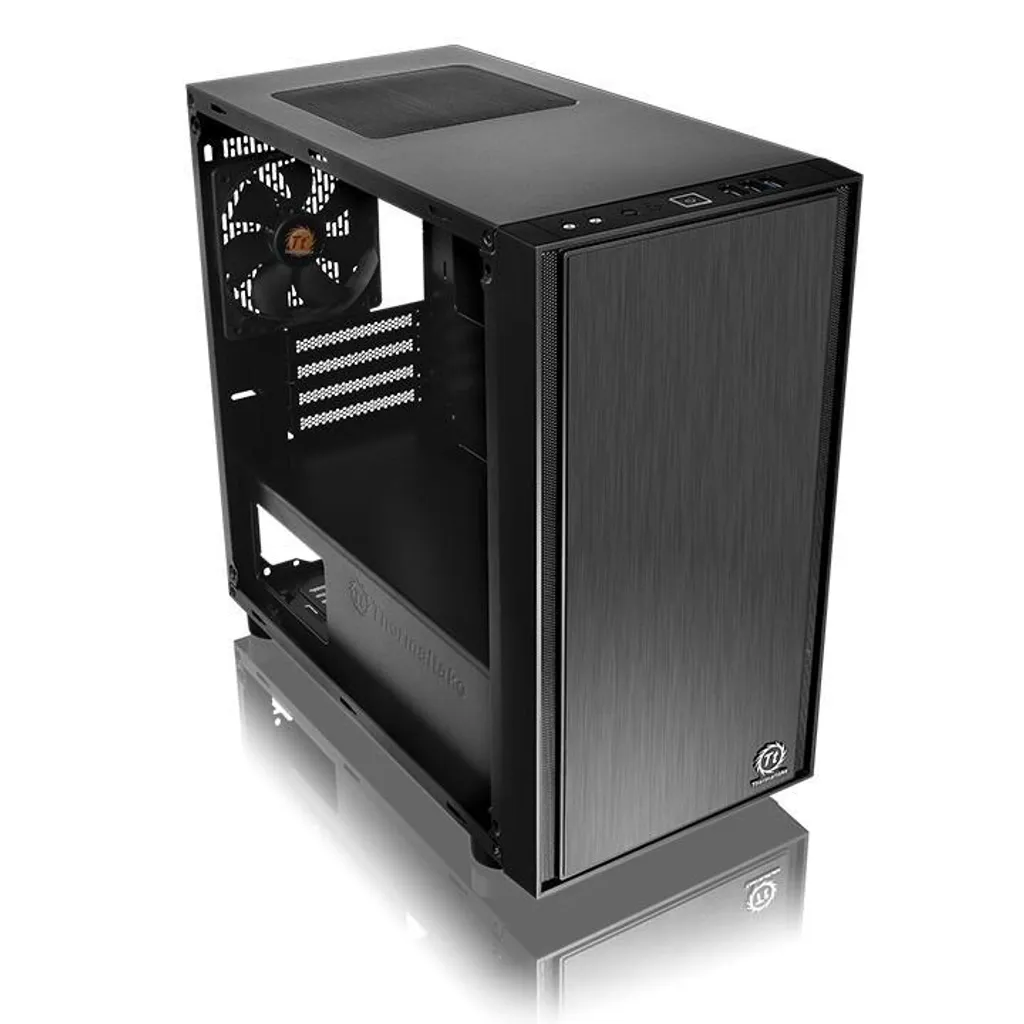 Case PC Thermaltake Versa H17 Window Nero - Mini Tower Gaming Elegante - 4
