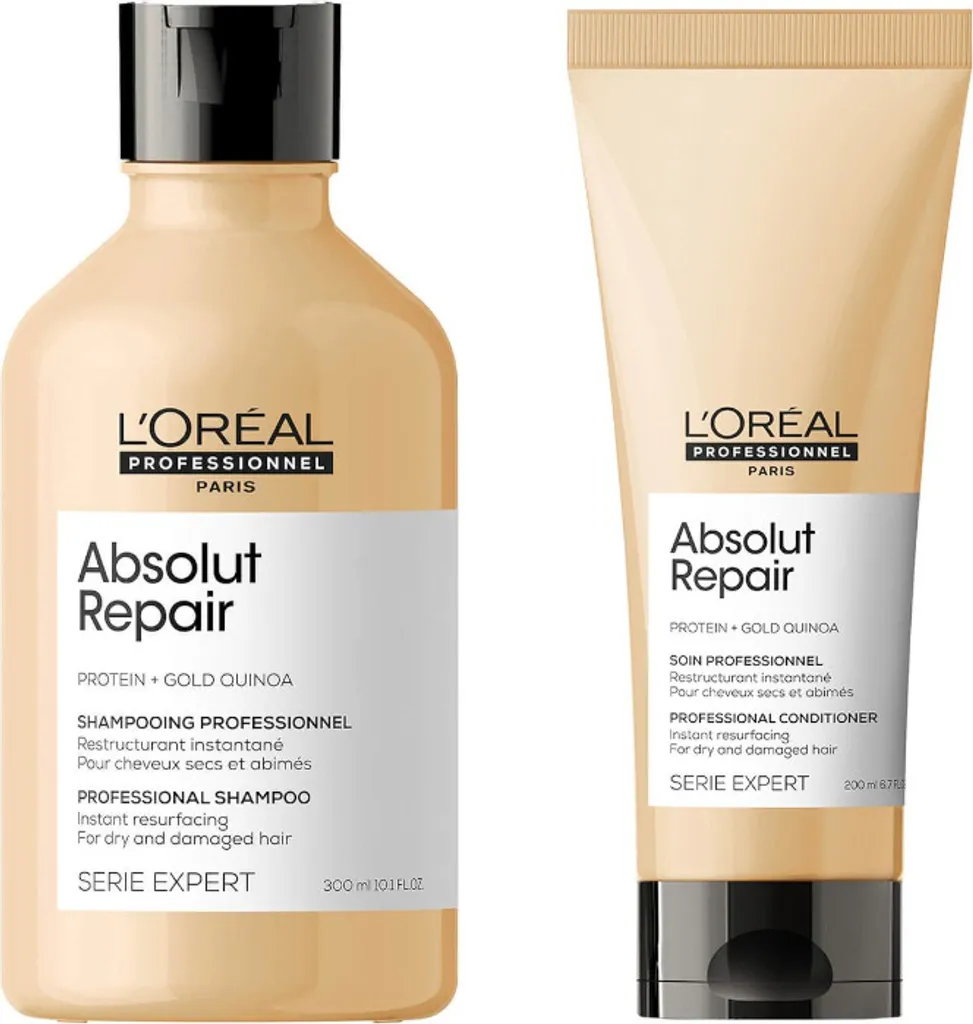 Pack Soin Cheveux L'Oréal Absolut Repair Shampooing et Soin Démêlant