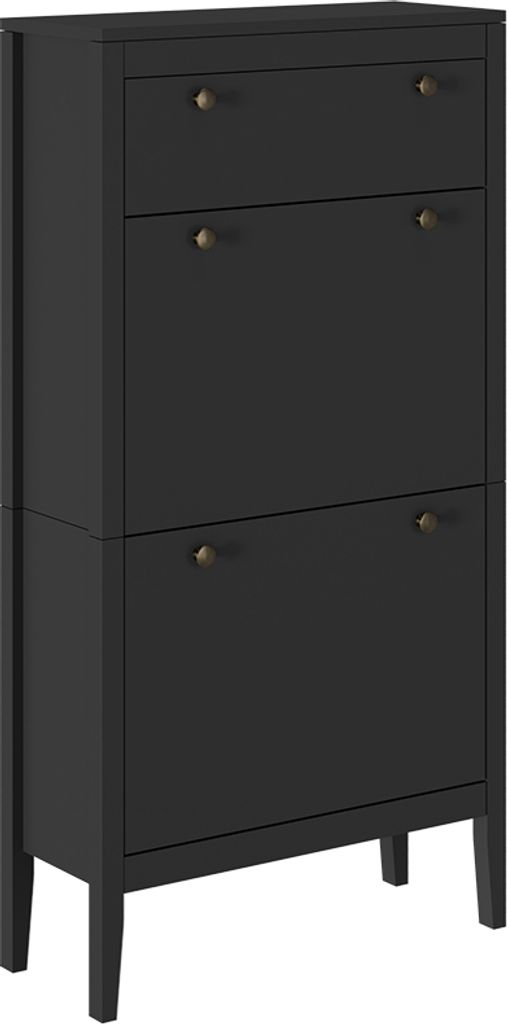 Szafka na buty Vicco Aron Czarny 60 x 115 cm, Model 54256 Zdjęcie produktu 