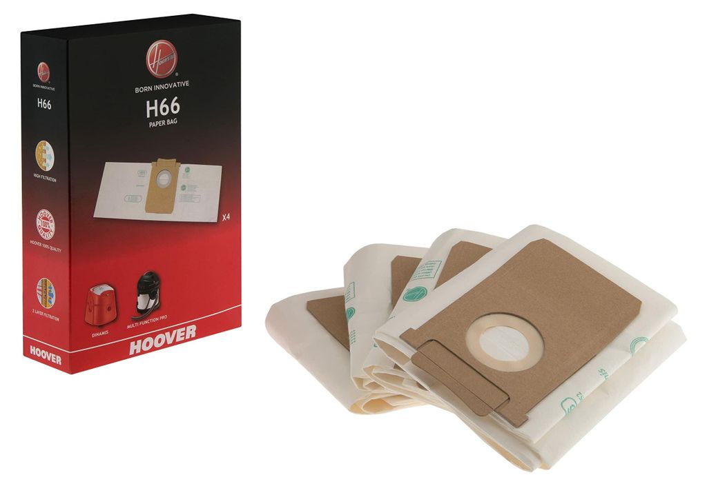 Hoover H66 Staubsaugerbeutel Papier 4 Stück, Produktbild 