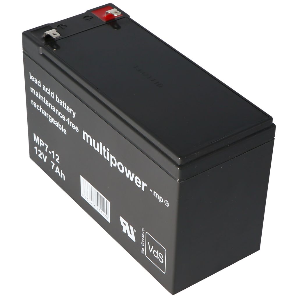 Akumulator kwasowo-ołowiowy MultiPower MP7-12 z Faston 4.8 Zdjęcie produktu 