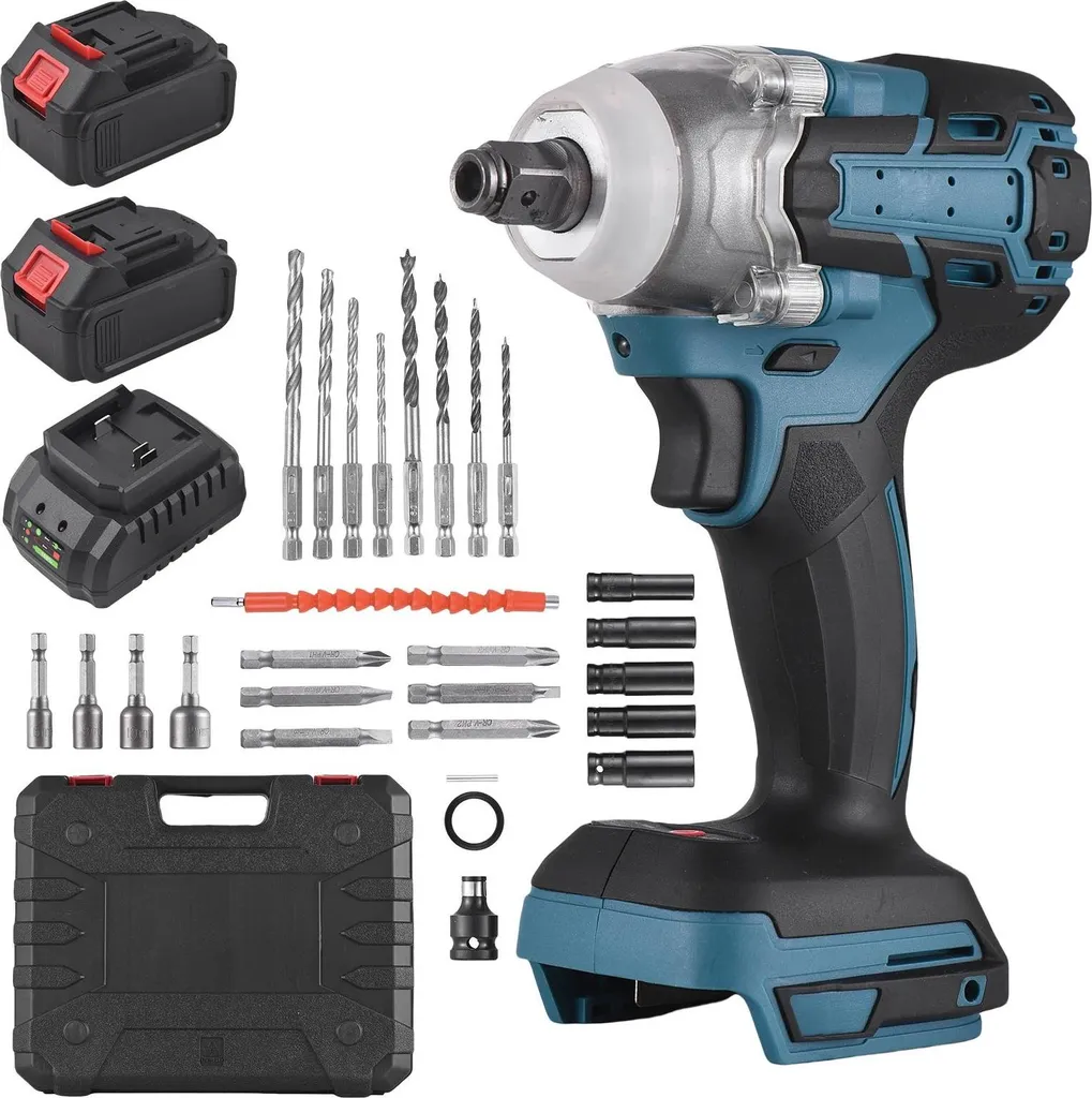 Perceuse sans Fil 21V pour Travaux de Rénovation - 3-en-1 Visseuse Chocs