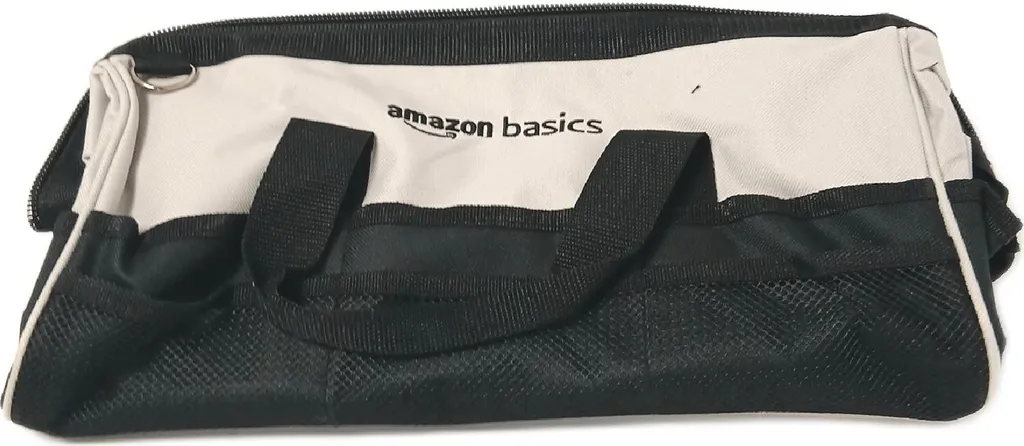 Sac à outils AmazonBasics 40,6 cm gris et noir pour électroportatif