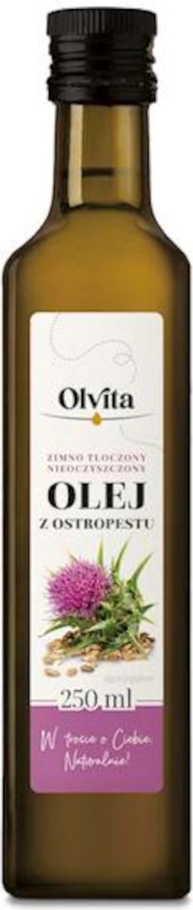 Olej z ostropestu 250ml - TŁOCZONY NA ZIMNO Zdjęcie produktu 