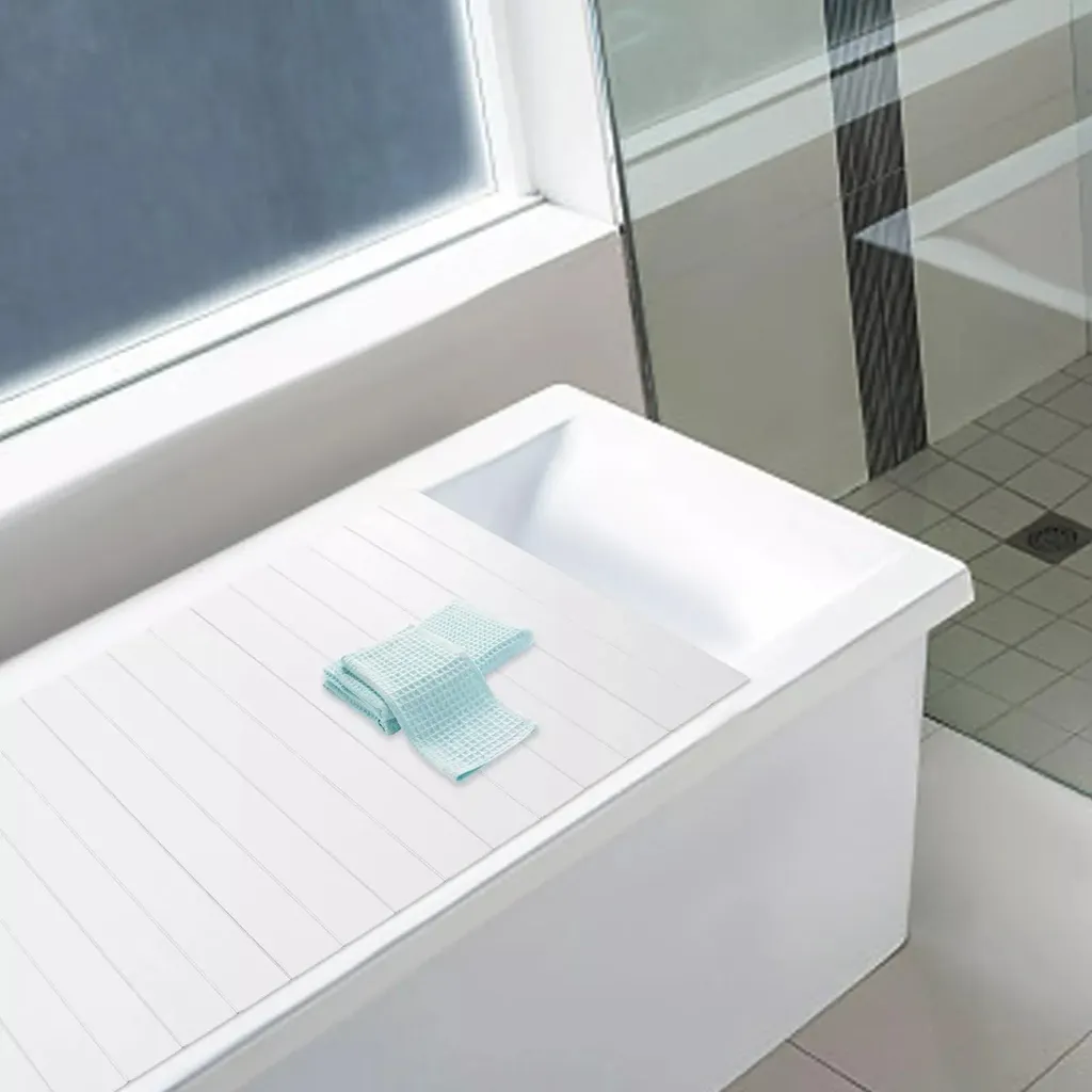 Couvercle Baignoire Anti-Poussière et Isolant - Solution Gain de Place - 11