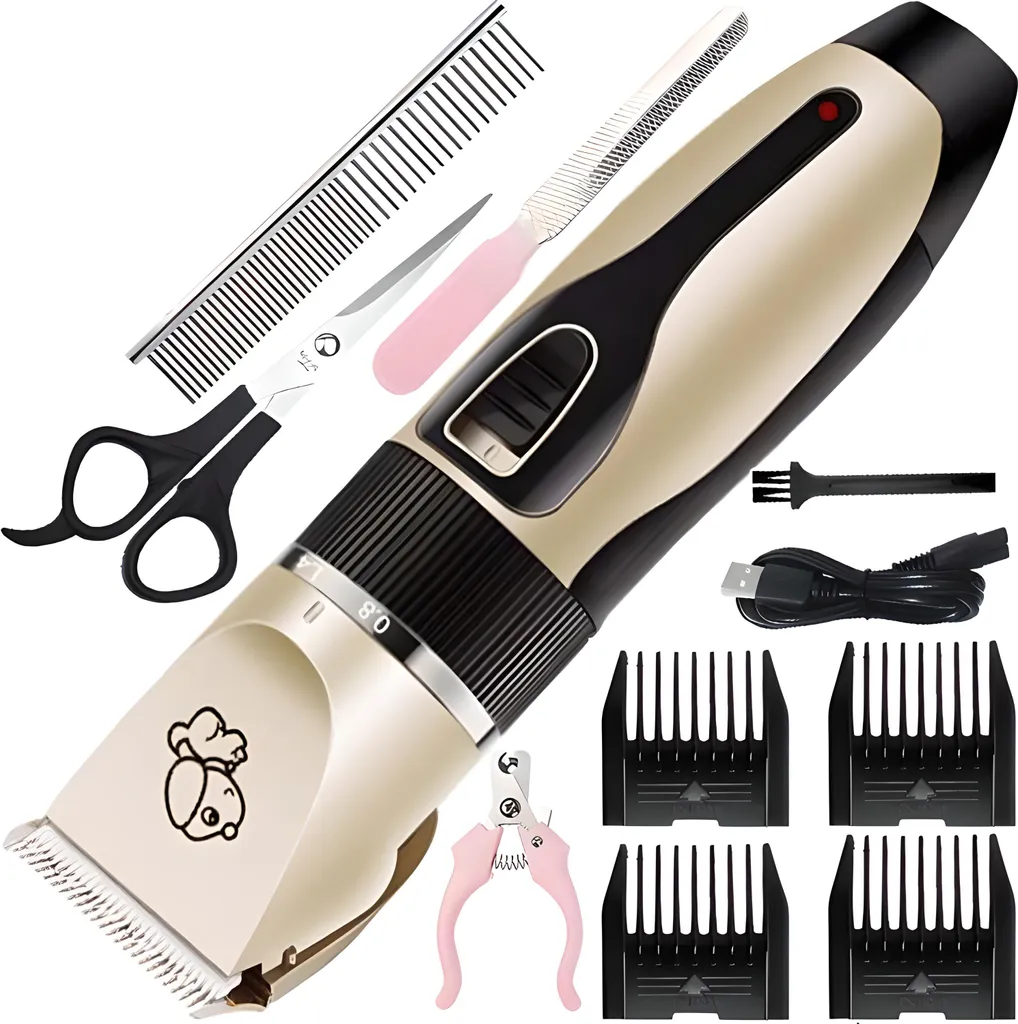 Kit de toilettage complet pour animaux avec tondeuse silencieuse Retoo