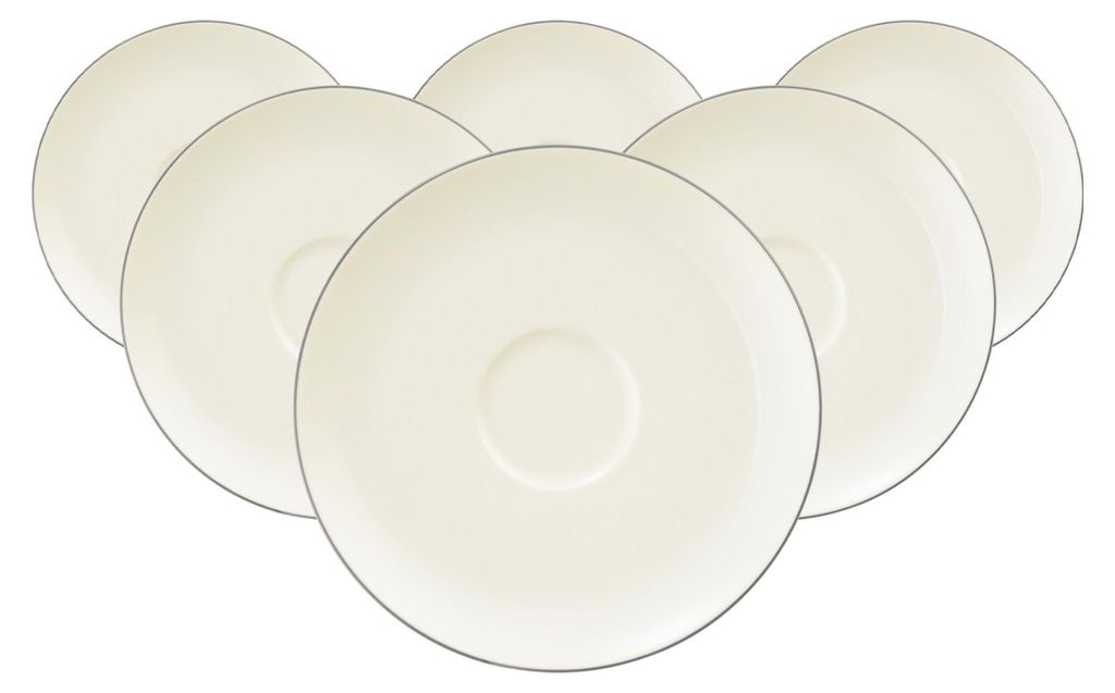 Seltmann Weiden Savona Kombi-Untertasse ø 16 cm Grey Line 6er Set