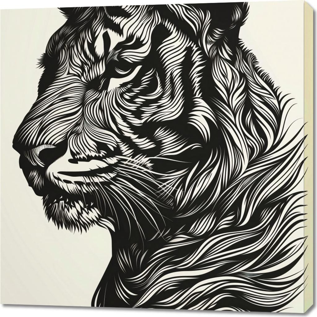Bild 90x90cm Tigerpfeife