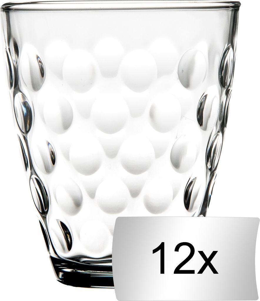 Trinkgläser - 390 ml - Glas - 12er Set Produktbild 