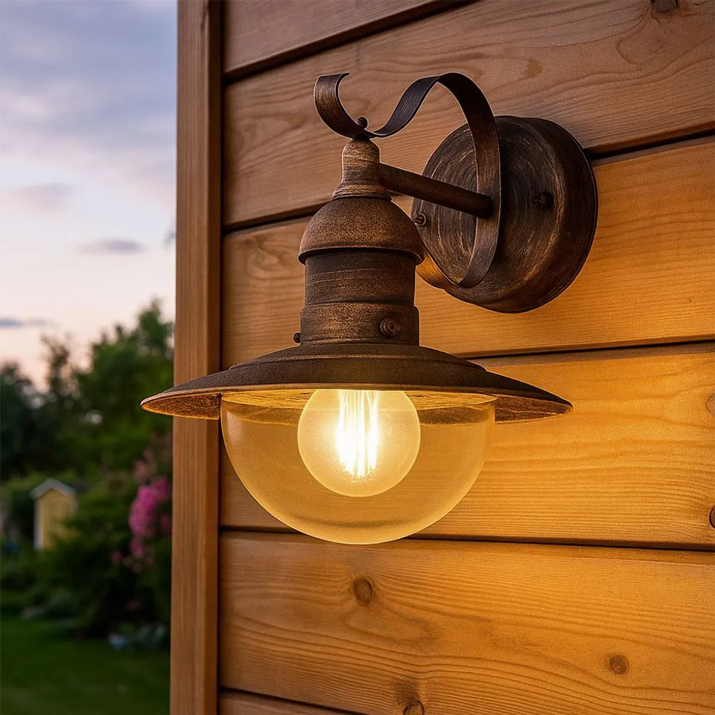 Éclairage Extérieur Robuste Anti-Corrosion Métal Noir E27 Globo Lighting