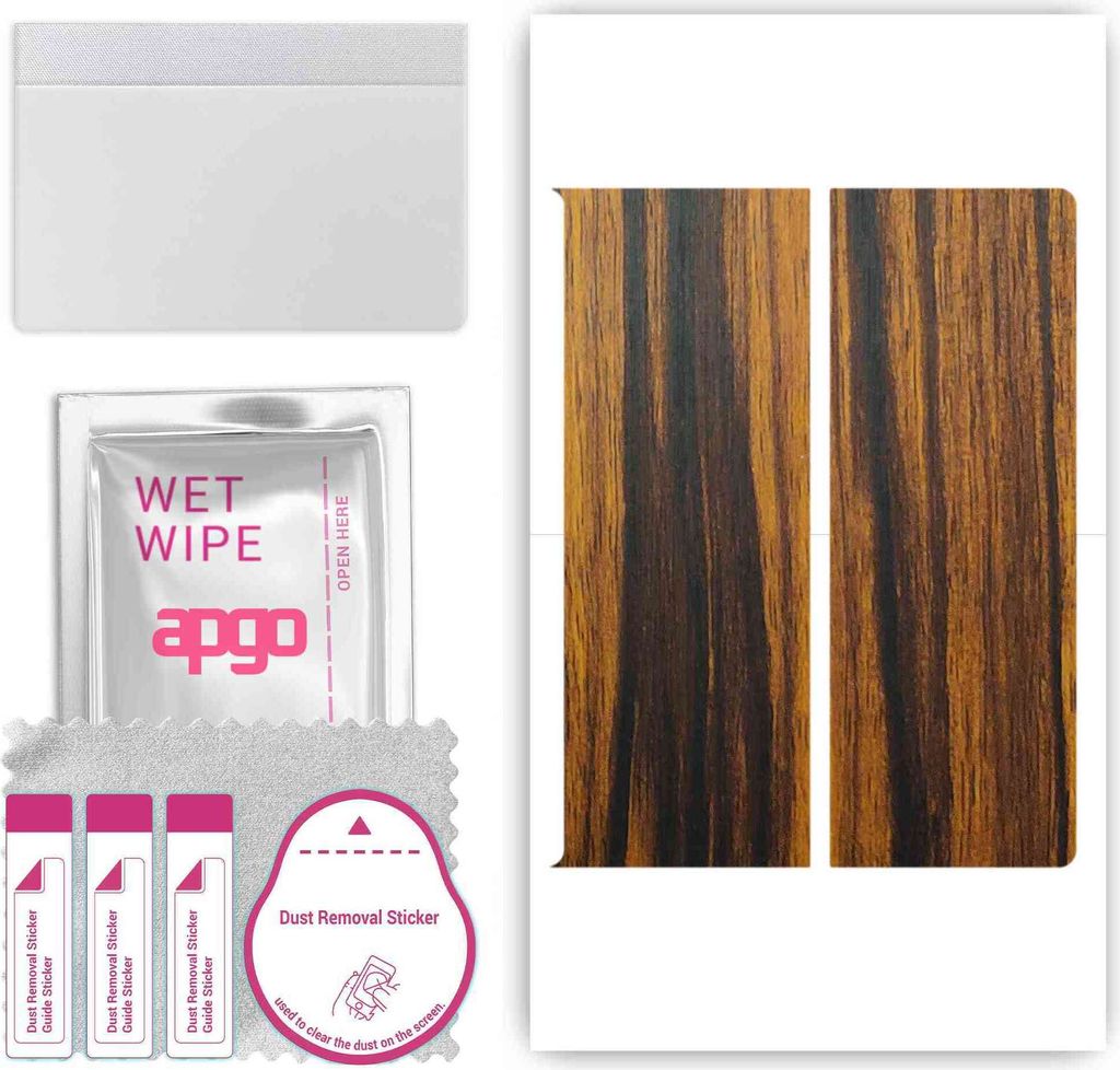 apgo Rückseite Schutzfolie, Skin, kompatibel mit Huawei Mate XS 2, Hinten Displayschutzfolie aus Vinylfolie, kratzfest, einfache Montage - Tigerwood