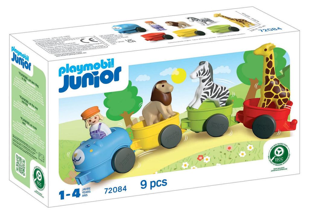 PLAYMOBIL Junior : Train des animaux - 72084 Image du produit 