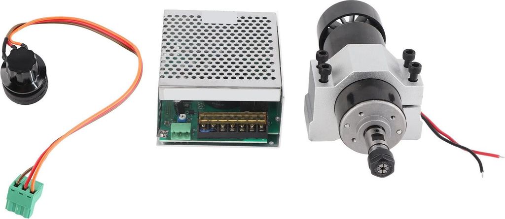 Luftgekühlter Spindelmotor-Drehzahlregler ER11-Vorrichtung für DIY-Gravurarbeiten, 12000 U/min, 500 W