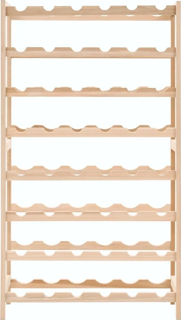Casier à vin robuste en cèdre 102 cm, rangement stable et durable