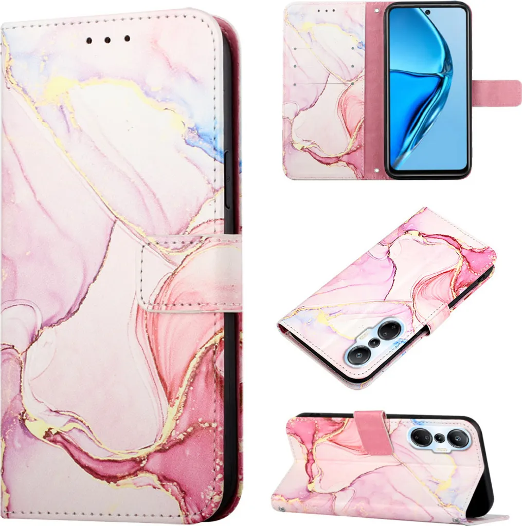 Custodia Infinix Hot 20S/20 Pro Beige - Portafoglio Resistente a Marmi