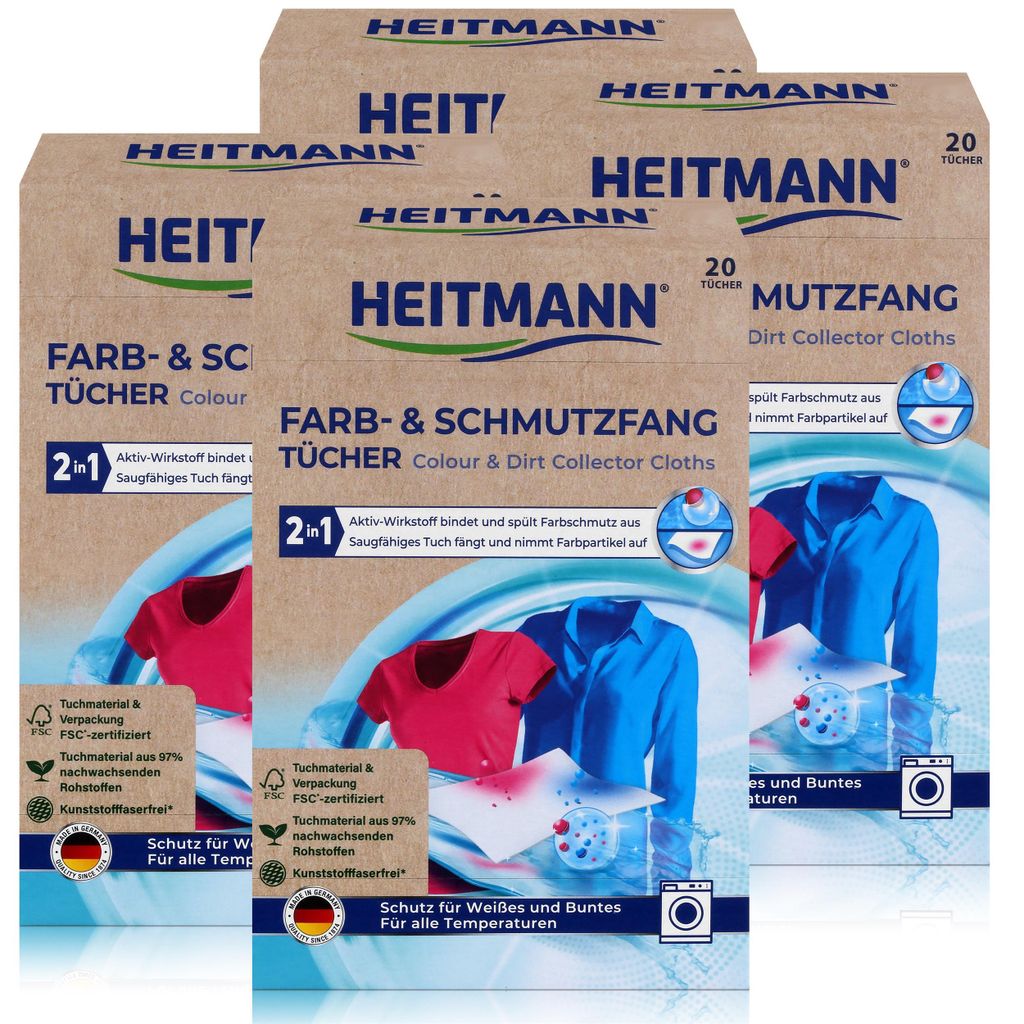 Heitmann Farb- und Schmutzfangtücher - Zweifach aktiver Produktbild 