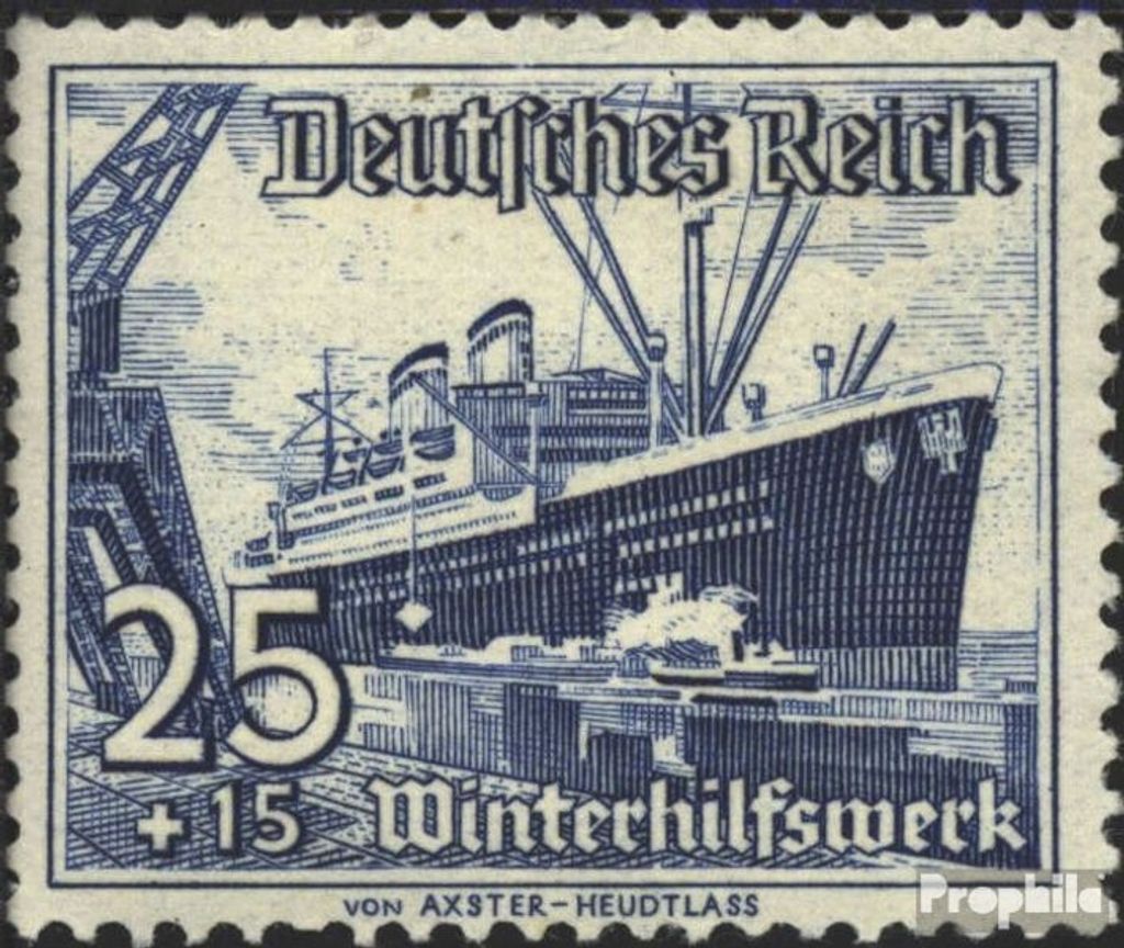 Briefmarken Deutsches Reich 1937 Mi 658 gestempelt Winterhilfswerk: Schiffe