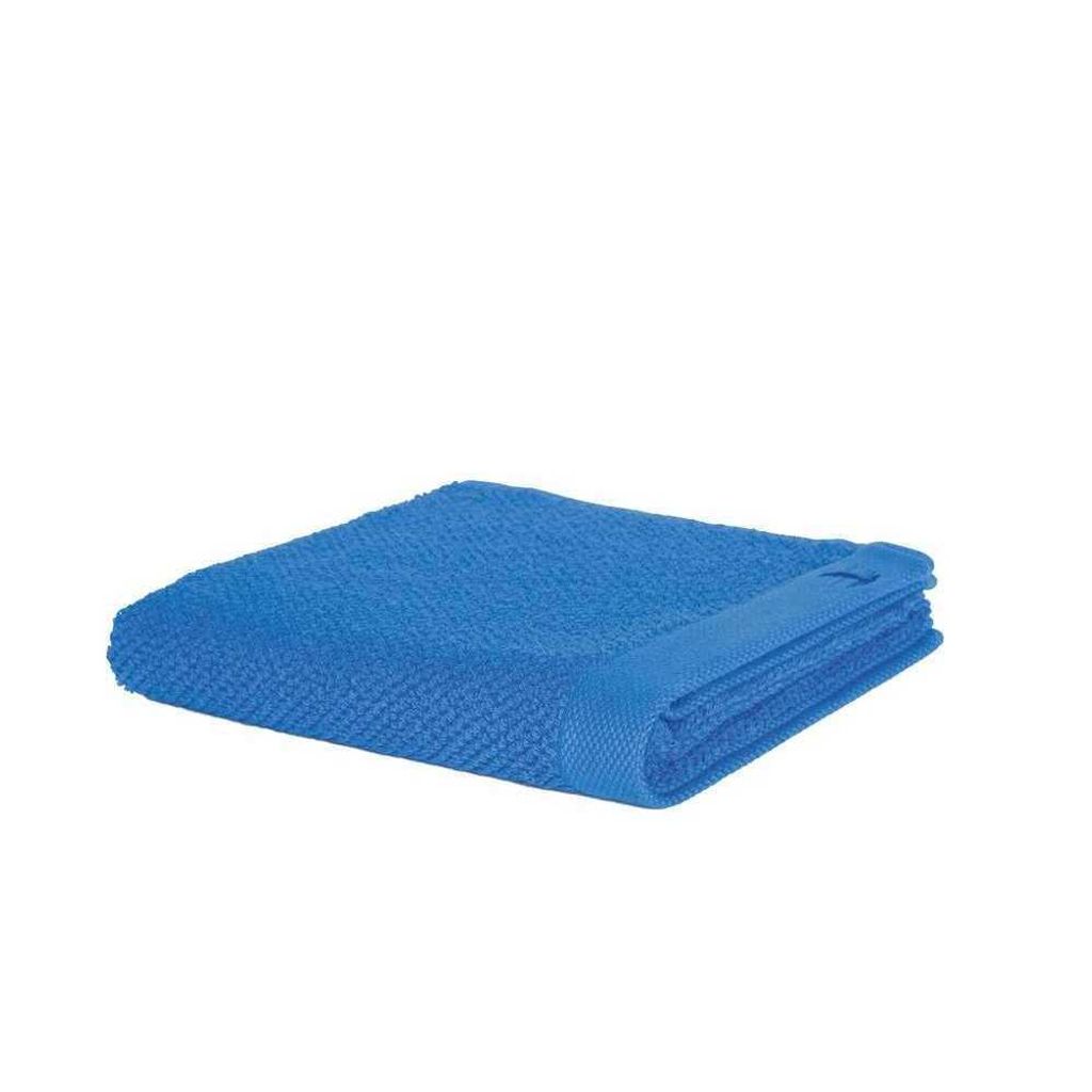 Möve Walkfrottier Handtücher Essential Baumwoll Uni flauschig 100% Baumwolle Frotteetücher saugstark 30x50 cm Blau