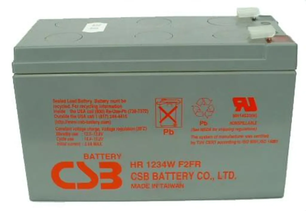 Batterie CSB HR1234W F2 12V 34Wh - Performance et Fiabilité pour Onduleur