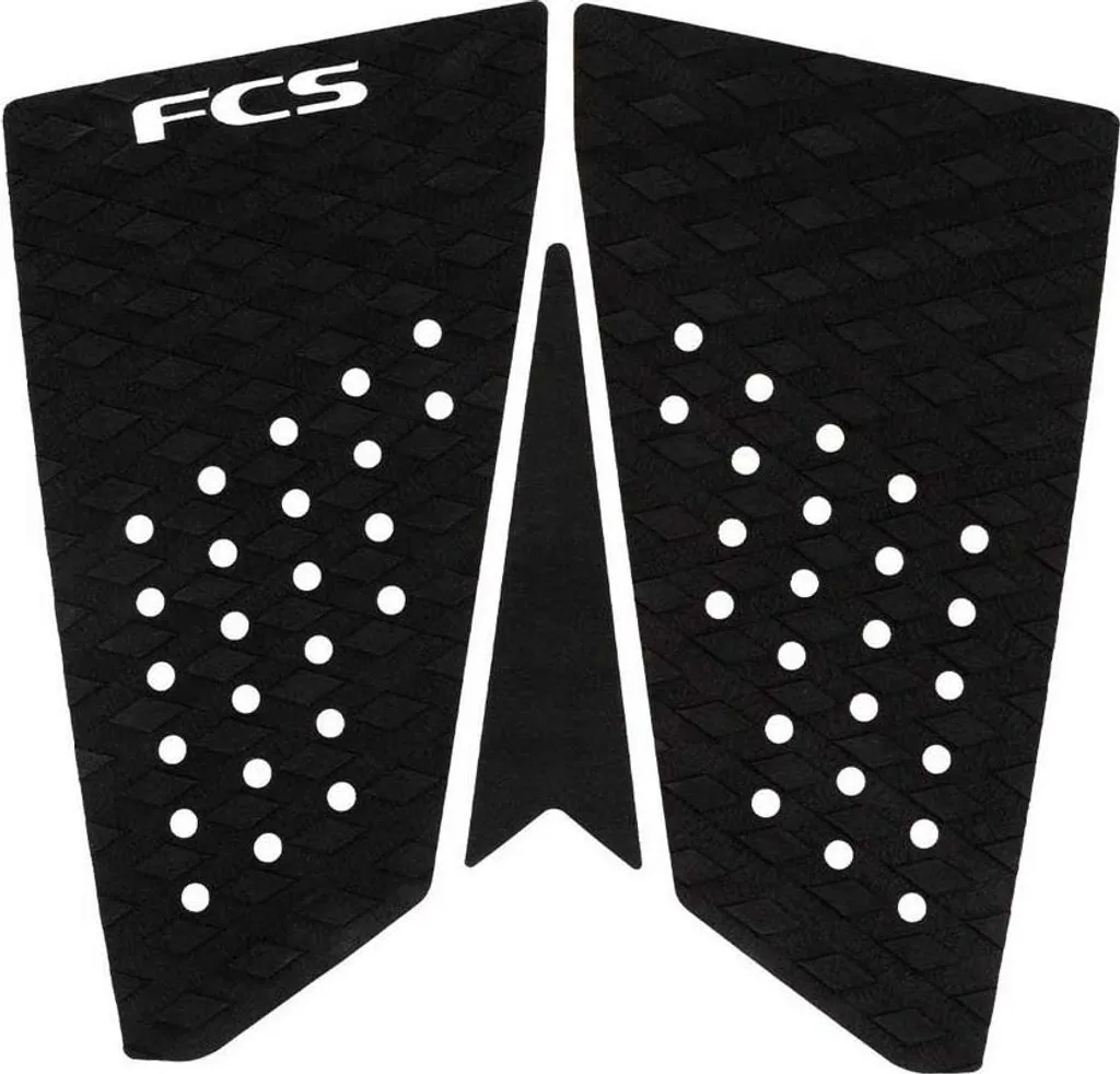 Grip de Surf FCS T-3 Fish Eco Noir - Antidérapant pour Planche Fish