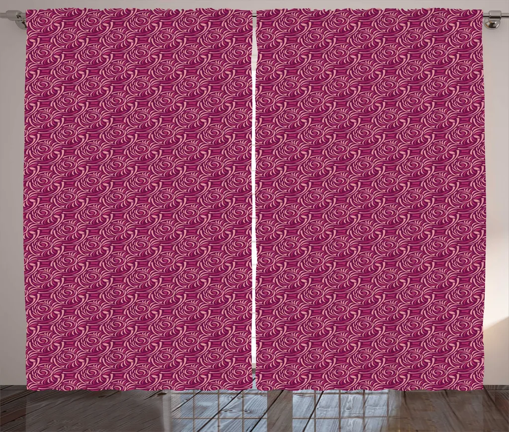Tende ABAKUHAUS Lavabili Rose Prugna 280x175 - Praticità e Stile